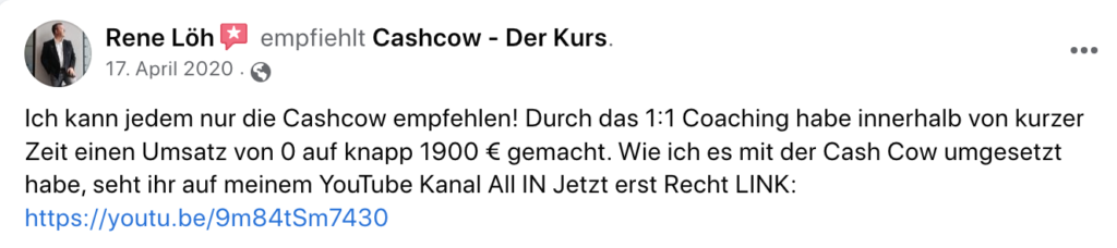 Affiliate Marketing Anleitung die Cashcow