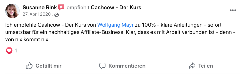 Cashcow Erfahrungen