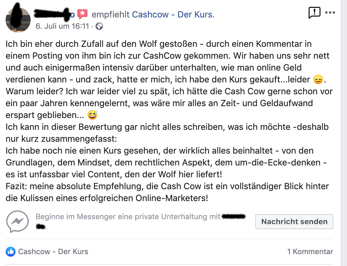 Die Cashcow Erfahrungen
