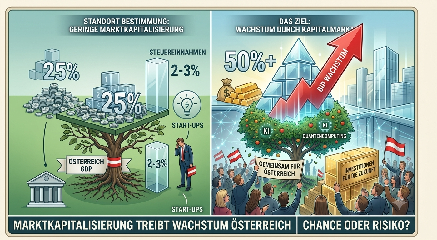 Marktkapitalisierung treibt Wachstum: Kapitalmarkt Österreich